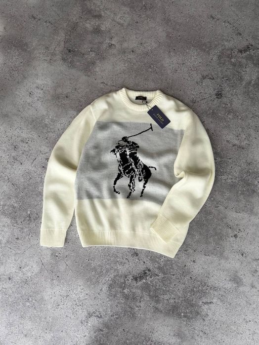 Чоловічий теплий светр Polo преміум шерсть акрил