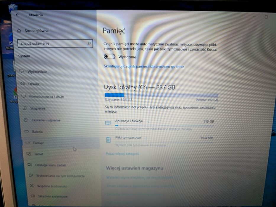 Laptop Thomson 8gb ram 250gb dysk