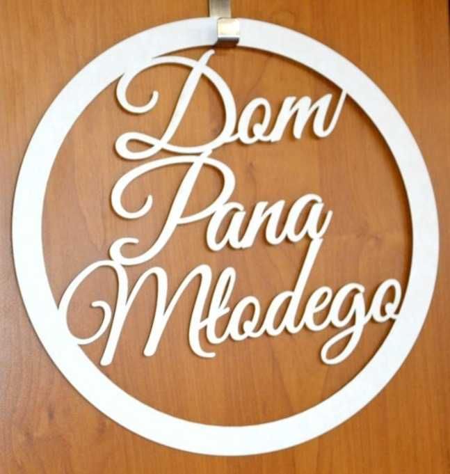 Koło ślubne dom Panny Młodej itp. dekoracja 30cm