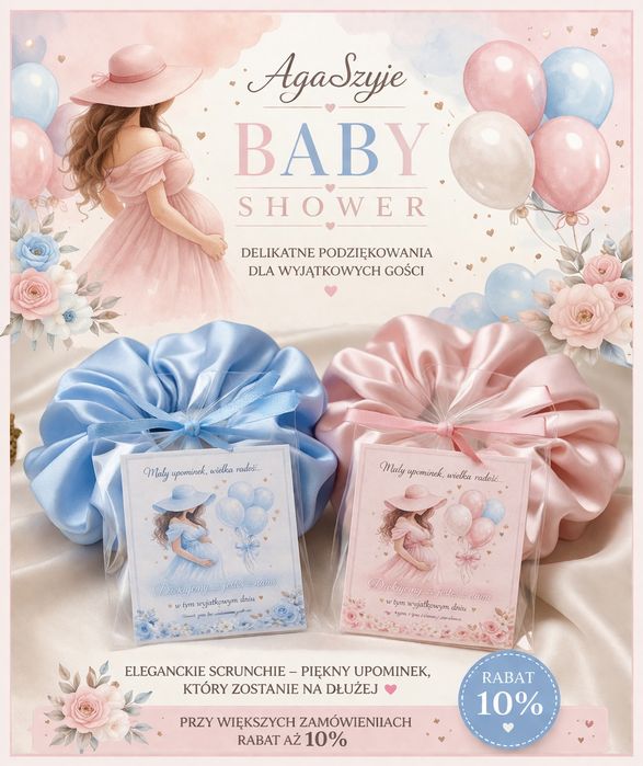 Baby Shower Scrunchie Standard