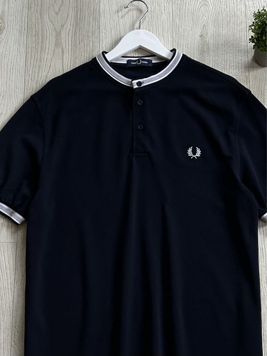 Fred Perry Polo Logo Tee Shirts Поло оригінал велике большое оригинал опт чёрное