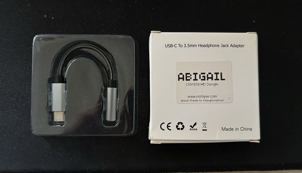 Wzmacniacz słuchawkowy Abigail CX31993 jack 3.5mm USB-C DAC AMP