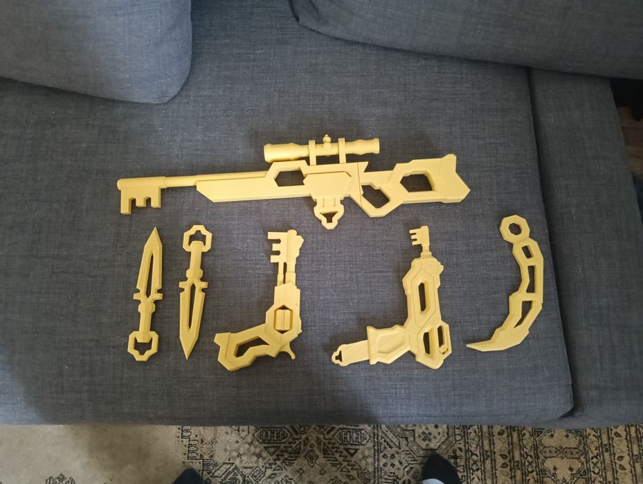 Keyper, Keynais, keyvolwer, keyuzi, keyrambit roblox rivals z druku 3d