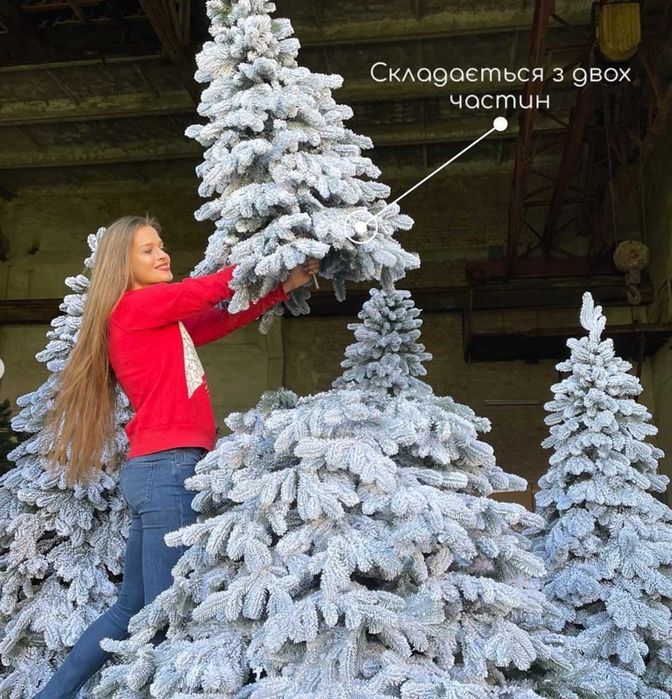 ‼️ Новогодняя елка искусственная литая, ель заснеженная. Видеообзор ‼️