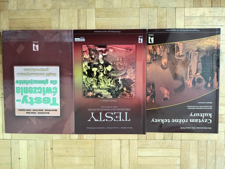 Zestaw 20 podręczników, pomocy naukowych - język angielski, biologia,