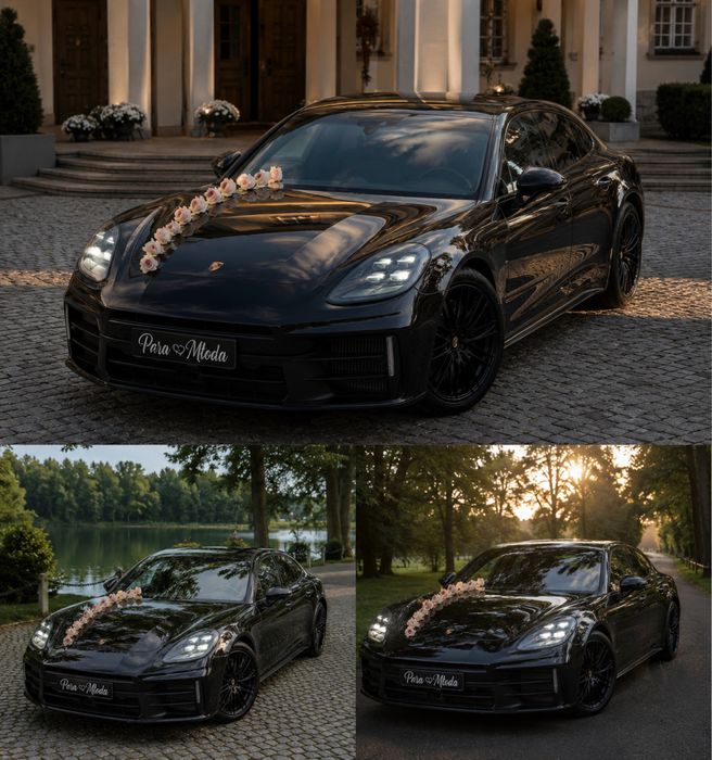 Auto do ślubu nowe Porsche Cayenne Porsche Panamera sportowe na wesele