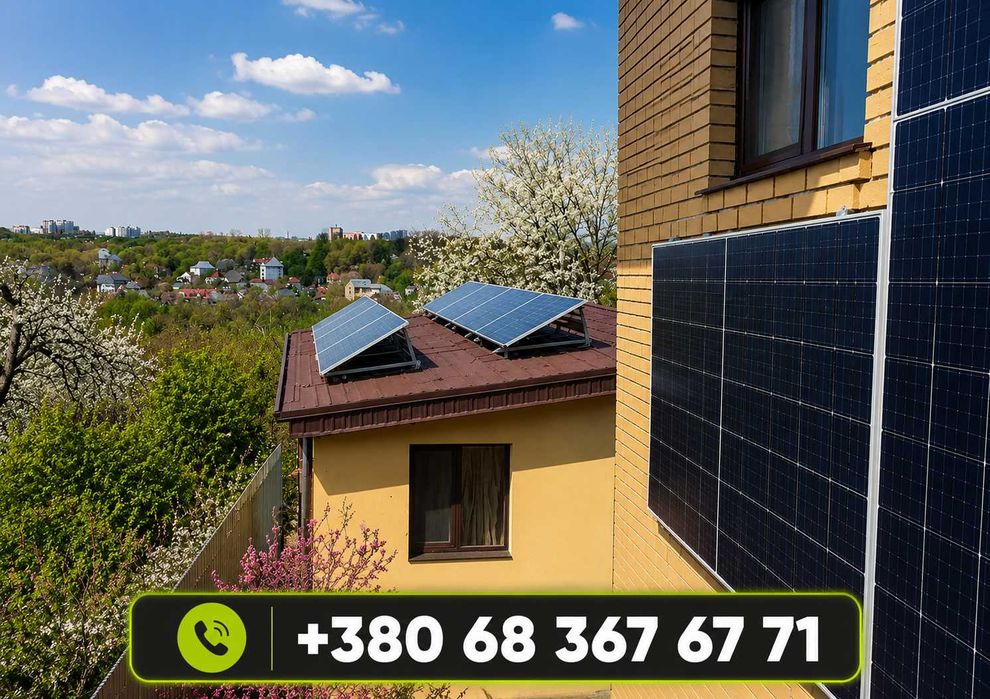 Солнечные панели Longi, Trina Solar! Солнечная станция, инверторы Deye, аккумуляторы