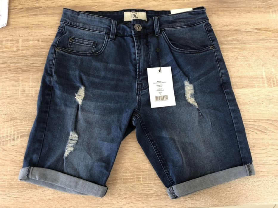 Мужские рваные Джинсовые Шорты Rebel S шорти джисові