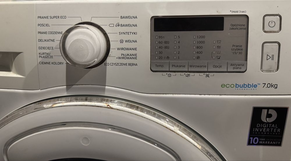 Pralka Samsung eco bubbpe 7 kg addwash