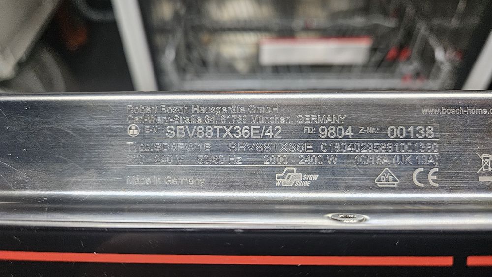 Zmywarka bosch zeolith uszkodzona