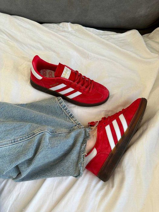 Женские кроссовки Adidas Spezial Handball Red Premium. 36-40