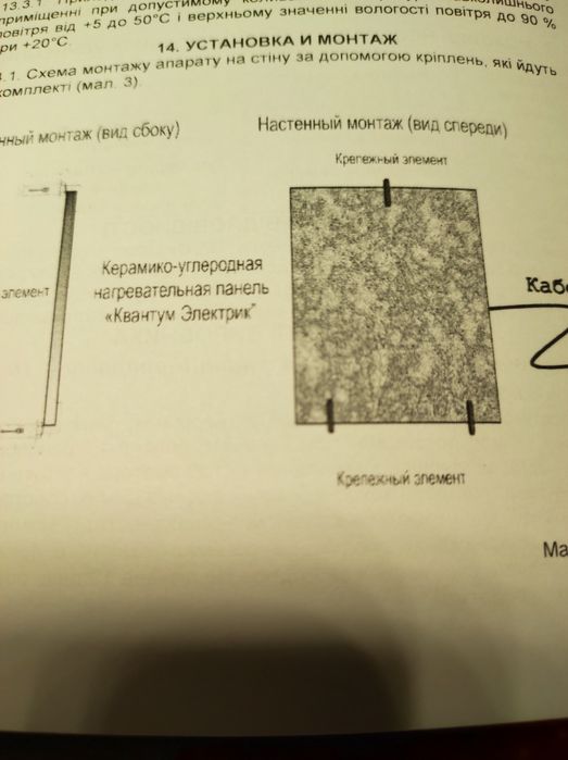 Нагревательная панель новая