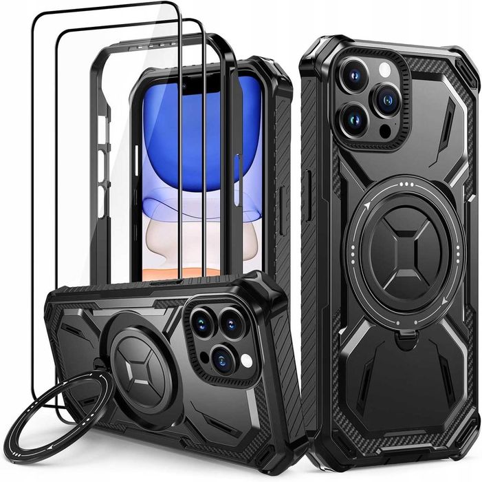 Plecki Lanhiem do Apple , iPhone 12 Pro czarny