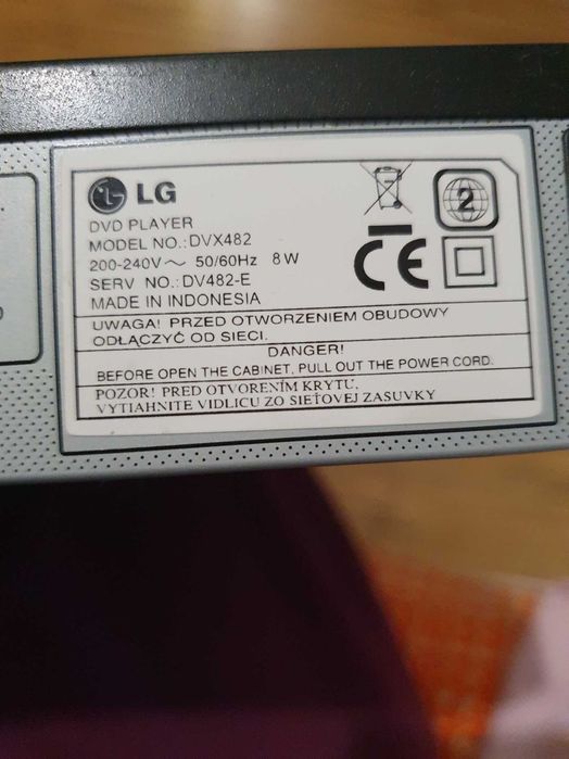 LG DVD player dvx 482  Odtwarzacz CD
