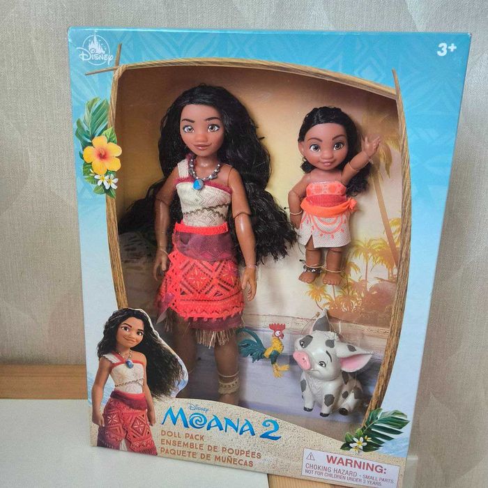 Disney Моана 2 Симеа Пуа и Хейхей Moana 2 Doll Set