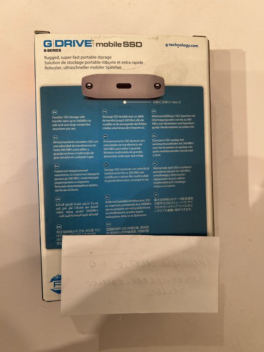 SSD диск G-Technology G-Drive mobile R-Series 1TB