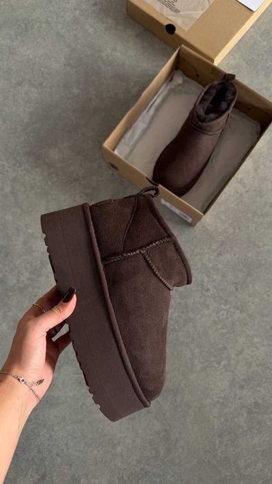 Угги/Угг/Уггі/Уги/Угі/UGG Australia Ultra Mini Platform 5 см Chocolate