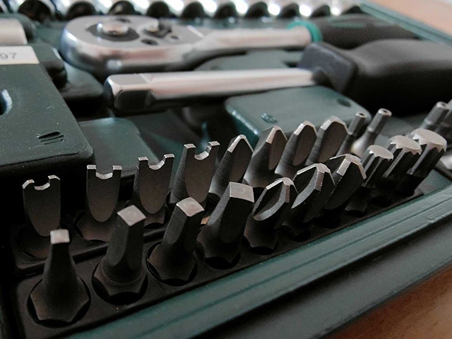 {não negociável} Novo Conjunto de chaves de soquete 130 peças