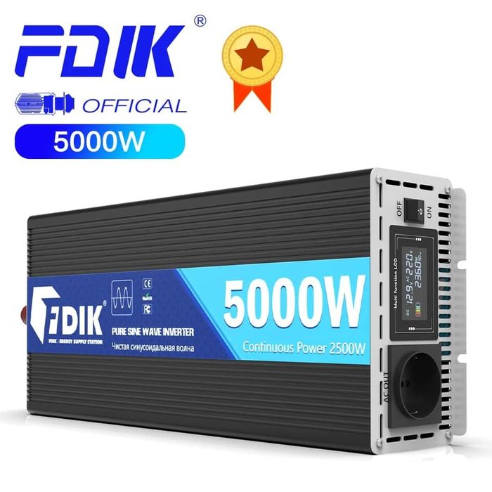 Інвертор перетворювач напруги FDIK 5000W 12в.