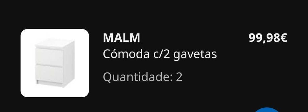 Mesinhas cabeceira IKEA NOVAS