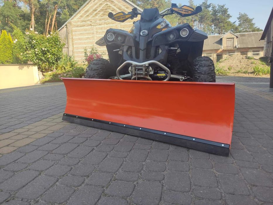 Pług śnieżny do Quada nowy montaż click solidny polski producent