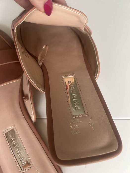 Klapki damskie typu mules PRIMARK 38
