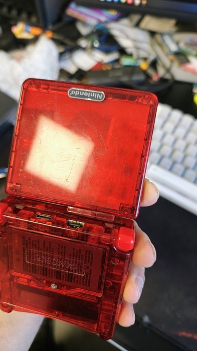 Gameboy Advanced SP ITA + USB C + 3 Gry