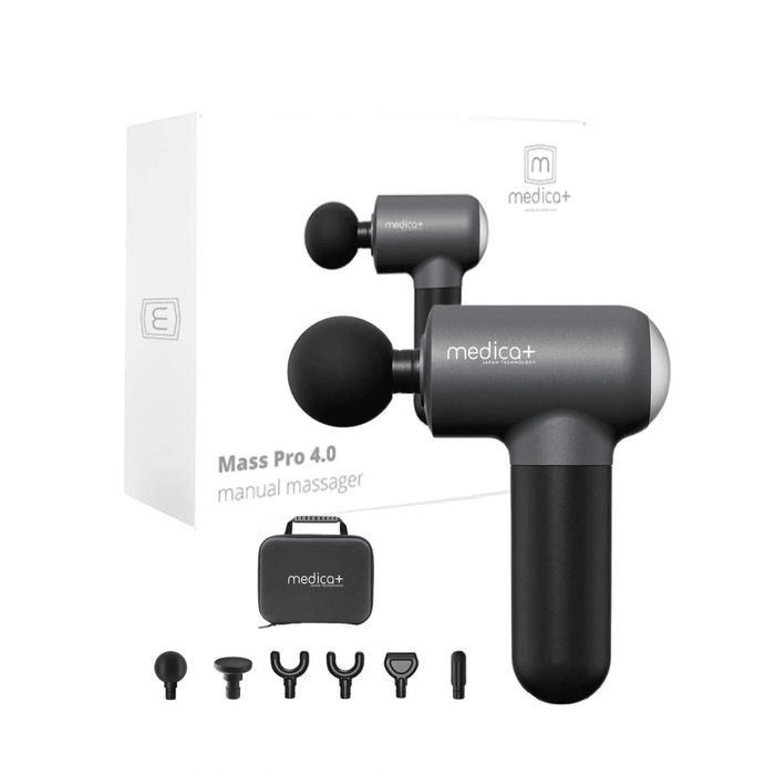Массажер перкуссионный черний Medica+ MassHand PНОВИЙ. ГАРАНТІЯ ЯКОСТІ