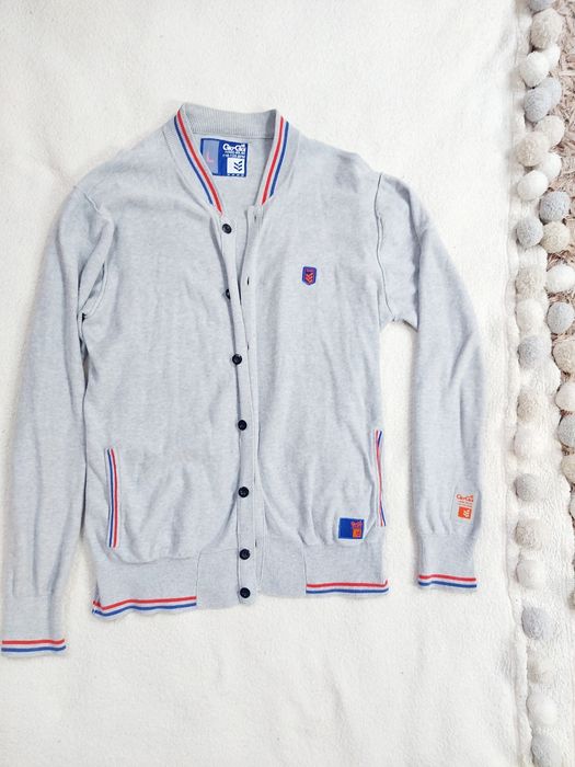 Szary sweterek męski kardigan roz L Gio Goi