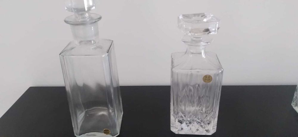 Garrafas de cristal