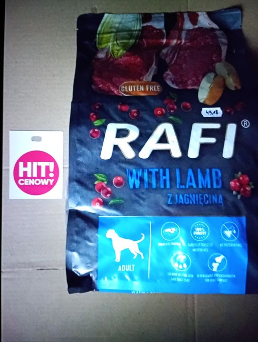 Sucha karma dla psów*RAFI-With  Lamb*