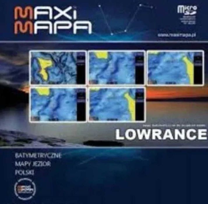 Mapa batymetryczna zbiorników POLSKA PÓŁNOCNA LOWRANCE