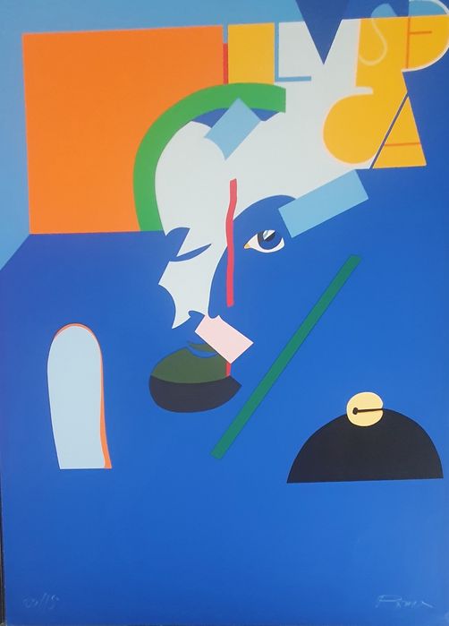 Luiz de Camões, serigrafia de Júlio Pomar