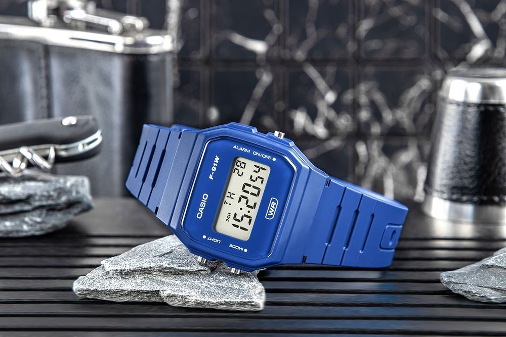 Zegarek CASIO Unisex F-91WB-2A1DF + BOX prezent