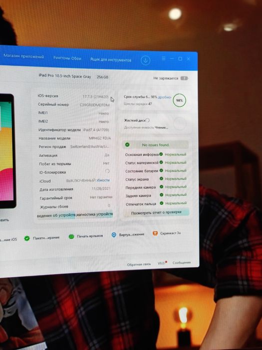 Ipad pro 10.5 256 gb акум 98% рідний