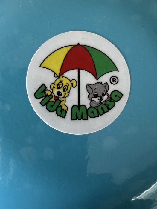 Bebedouro Vida Mansa Alumínio Azul Claro (Como Novo) - Ideal para Orelhas Compridas