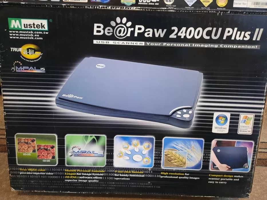 Абсолютно новий сканер Mustek Bear Paw 2400 CU Plus II