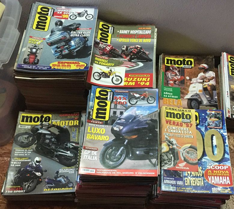 Revistas MotoJornal da década de 1990 Moto Jornal motocross enduro
