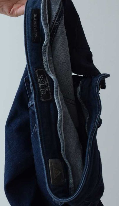 Guess spodnie proste wysoki stan jeansy Nicole Gigarette w28