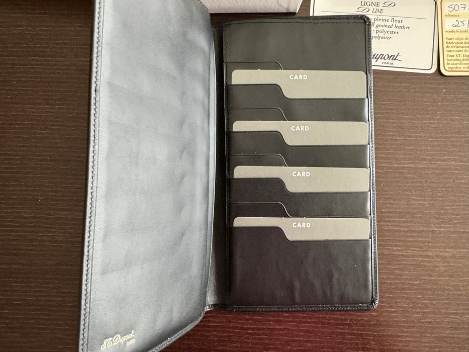 Carteira grande e porta-cartões novo da St. DuPont