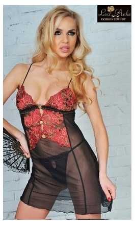 Komplet bielizny koszulka erotyczna S M L SUKIENKA