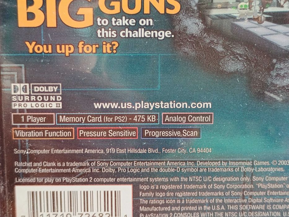 Ratchet & Clank Going Commando NTSC na PlayStation 2