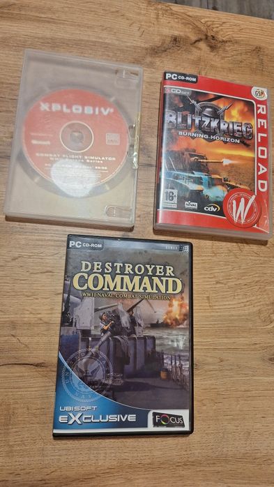 zestaw 3 starych gier vintage PC komputer, game