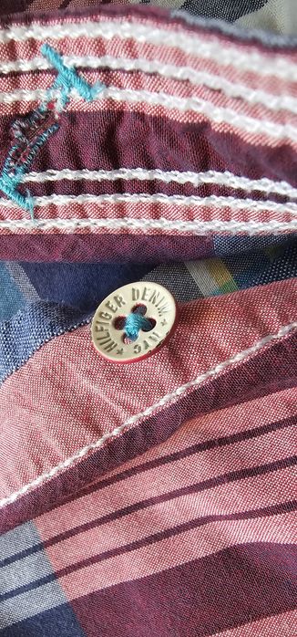 Tommy Hilfiger męska koszula rozmiar L 100% bawełny krótki rękaw