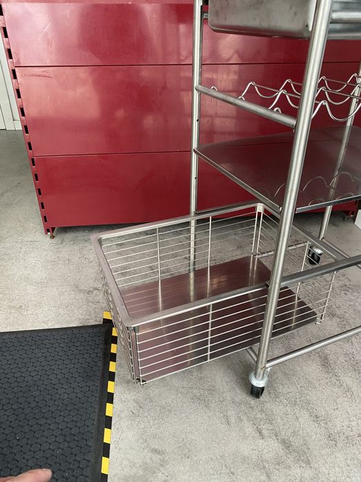 Carrinho de apoio em inox