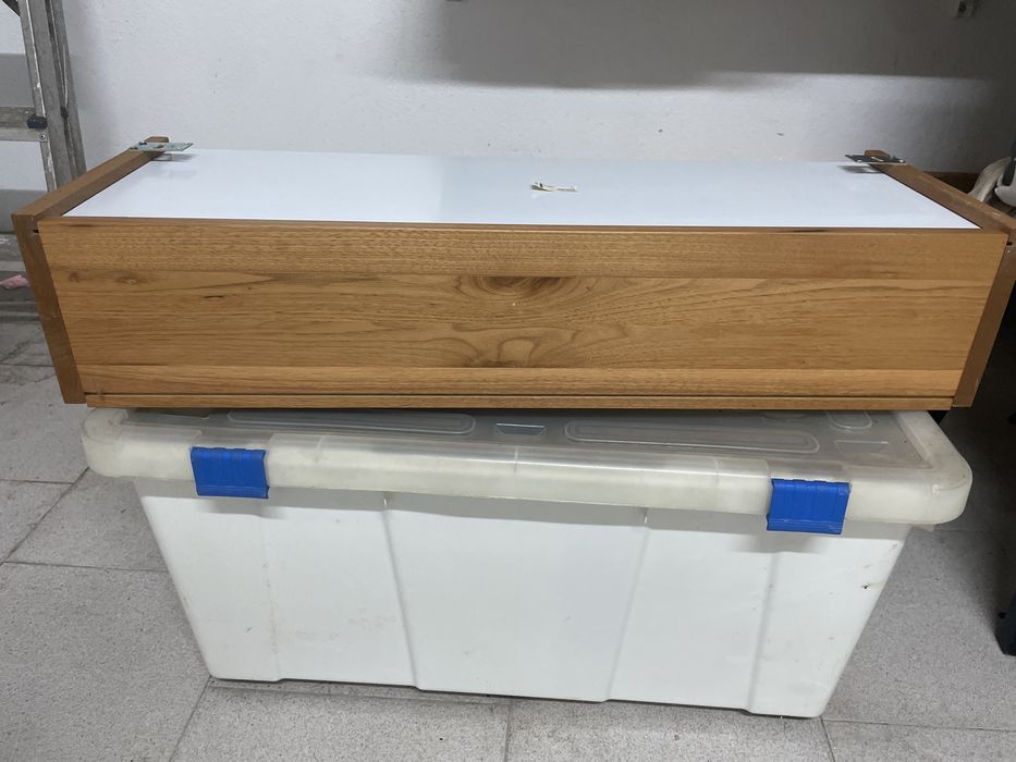 Estante em madeira com espelho para WC  Molger - IKEA
