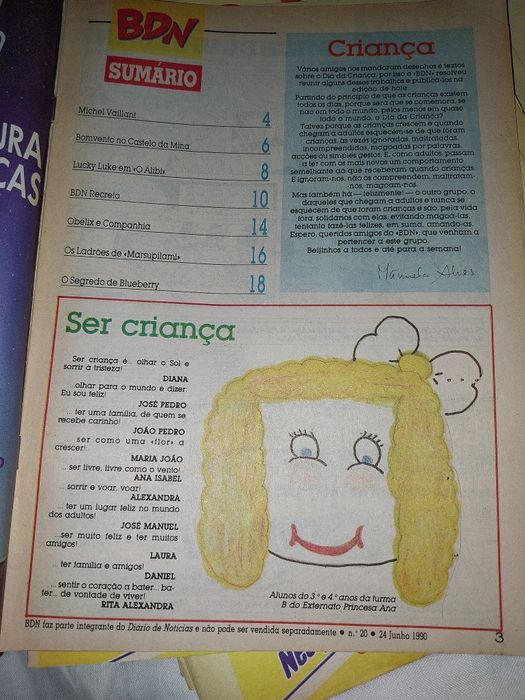 Coleção  incompleta  de 85  revistas BDN (Diário de Notícias), Astérix