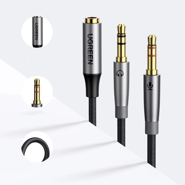 Ugreen rozdzielacz AUX 3,5 mm mini jack - 2x 3,5 mm mini jack