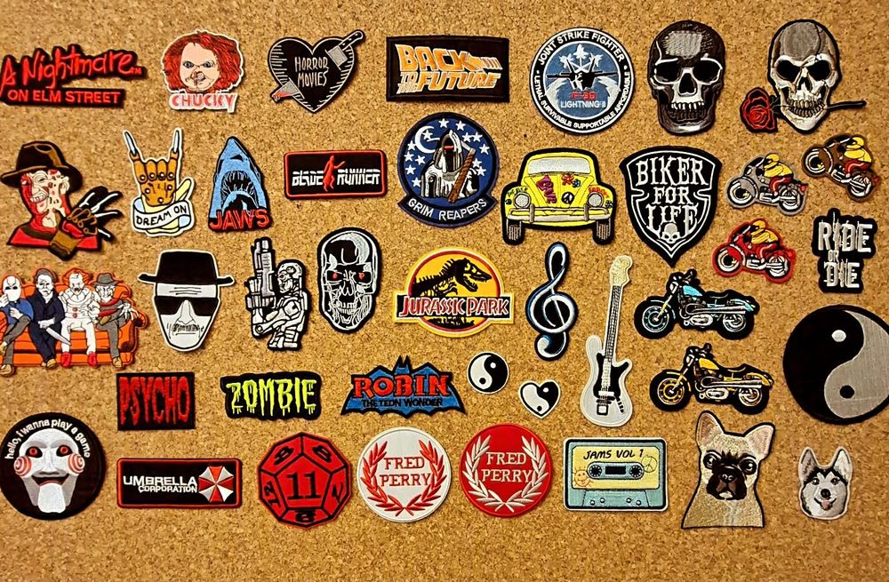 Patches Termocolantes Bandas Rock, Metal, Filmes e Séries (Novos)