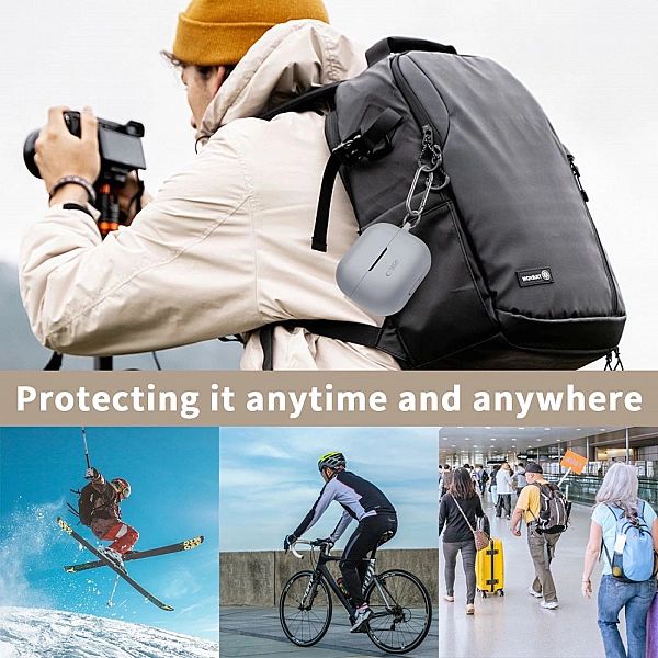 Tech-Protect Silicone Hook Samsung Galaxy Buds 3 / 3 Pro Caffe Latte